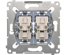 Kontakt-Simon Simon 54 dvigubas 10AX 250V mechanizmas (SW7 / 2XM)