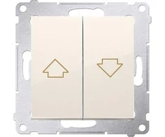 Kontakt-Simon Simon 54 Blind mygtukas 16AX 250V kremas DZP1A.01 / 41
