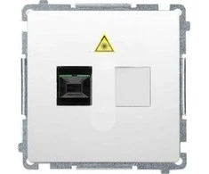 Kontakt-Simon Simon Basic Šviesolaidinis / optinis vieno lizdo baltas BMGS1.01/11