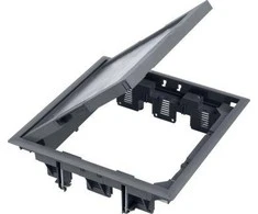 Kontakt-Simon Simon Connect Grindų dėžutė 12x K45 arba 6x SIMON500 su dangteliu 5mm s