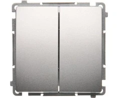 Kontakt-Simon Simon Basic 10AX 250V sidabrinis kilimėlis (BNP2.01 / 43)