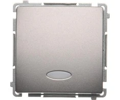 Kontakt-Simon Šviesos mygtukas Simon Basic single su apšvietimu 10AX 250V (BNS1L.01 / 21)