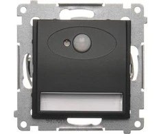 Kontakt-Simon Simon 54 LED šviestuvas su judesio jutikliu 14 V DC 0,78 W šiltai balta 3100K matinė juoda matmenys maitinimo šaltinis 14V DOSC14.01/49