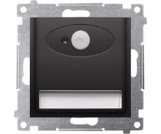 Kontakt-Simon Simon 54 LED šviestuvas su judesio jutikliu 230 V AC 1,4 W šaltai balta 5900K matinė juoda DOSCA.01/49