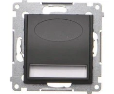 Kontakt-Simon Simon 54 LED šviestuvas 230V AC 1,1 W šilta balta 3100 K matinė juoda DOS.01/49
