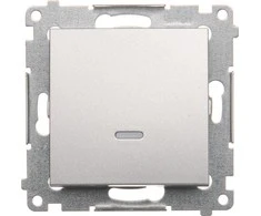 Kontakt-Simon Simon 54 su 16AX 250V sidabriniu kilimėliu (DW1AL.01 / 43)
