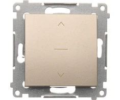 Kontakt-Simon Simon 54 trijų pozicijų 10A 250V aukso kilimėlis (DZW1K.01 / 44)