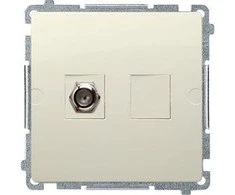 Kontakt-Simon Simon Basic antenA lizdas su vienu F- tipo smėlio lizdu (BMAF1.01 / 12)
