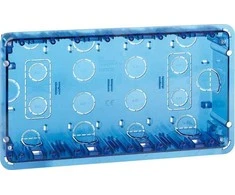 Kontakt-Simon Simon Connect Simon500 keturvietė įleidžiama dėžė 8xK45 mėlyna 51020104-039