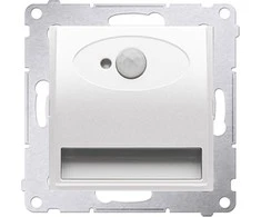 Kontakt-Simon Simon 54 Premium LED šviestuvas su jutikliu, 230 V AC, 1,4 W, 5900 K balta DOSCA.01/11