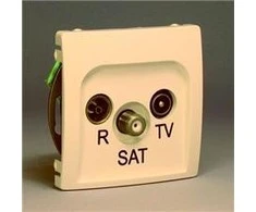 Kontakt-Simon BAZINIS MODUCIASRTV / SAT antenA lizdas smėlio spalvos - BMZAR- SAT10 / P.01 / 12