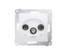 Kontakt-Simon R- TV- DATA baltas antenos lizdas (DAD.01 / 11)