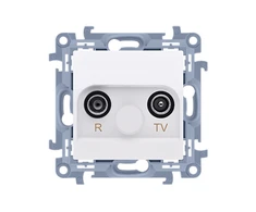 Kontakt-Simon R- TV antenos lizdai 10 dB baltos spalvos (CAZ.01 / 11)