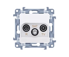 Kontakt-Simon R- TV- SAT antenos lizdai yra 10 dB balti (CASP.01 / 11)