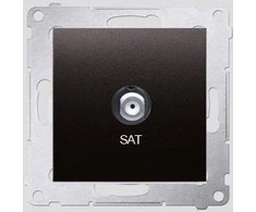 Kontakt-Simon SAT antracito antenos lizdas - DASF1.01 / 48