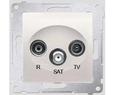 Kontakt-Simon SIMON54 RTV / SAT antenA lizdas kremas leidimas - DASP.01 / 41