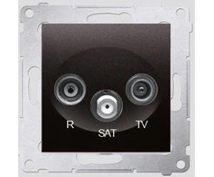 Kontakt-Simon SIMON54 RTV / SAT antenA lizdas galutinis antracitas - DASK.01 / 48