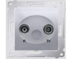 Kontakt-Simon SIMON54 RTV 1d B antenos lizdas galutinis sidabro kilimėlis - DAK.01 / 43
