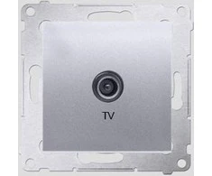 Kontakt-Simon SIMON54 antenos lizdas TV galutinis sidabro - DAK1.01 / 43