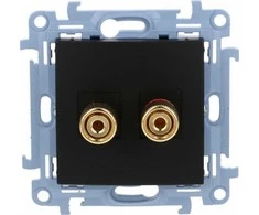 Kontakt-Simon Kontakt-Simon Simon 10 CGL2.01/49 garsiakalbio lizdas, vienas - 1 garsiakalbio modulis. Kabelio skerspjūvis išėjimui 6 mm2, matinė juoda