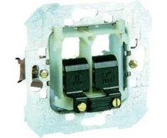 Kontakt-Simon Kištukinis lizdas su vienu arba dviem garsiakalbiais, su 4 galiniais mechanizmais (75801-39)