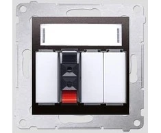 Kontakt-Simon SIMON54 garsiakalbio lizdas su vienu antracitu - DGL31.01 / 48