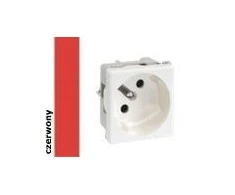 Kontakt-Simon K45 lizdas su 16A IP20 raudona - K22 / 6