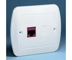 Kontakt-Simon AKORD kompiuterio lizdas vienas RJ45 cat.5E balta - AF51 / 11