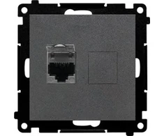 Kontakt Simon GN.1-KR.KOM.RJ45 K.6 P. GRAFIT.M.SIMON55