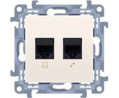 Kontakt Simon GN.2-KR.KOMP.RJ45 KAT5E KREMAS SIMON10
