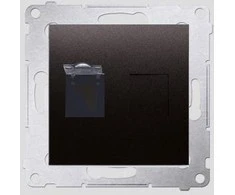 Kontakt-Simon SIMON54 kompiuterio lizdas RJ45 cat.6 su antracito diafragma - D61.01 / 48