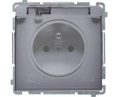 Kontakt Simon BMGZ1B.01/43A BASIC SOCKET SIDABRINIS KILIMAS
