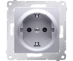 Kontakt Simon GN.SCHUKO Sidabrinis Matinis SIMON54