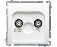 Kontakt-Simon Simon Basic F tipo baltas TV- duomenų lizdas (BMAD1.01 / 11)