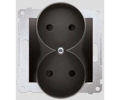 Kontakt-Simon SIMON54 dvigubas b / U 16A IP20 su antracito skydu - DG2MZ.01 / 48