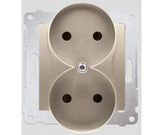 Kontakt-Simon SIMON54 dvigubas b / up 16A IP20 su aukso skydu - DG2MZ.01 / 44