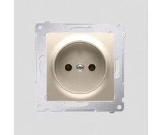 Kontakt-Simon SIMON54 single b / up 16A IP20 su aukso skydu - DG1Z.01 / 44