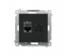 Kontakt Simon GN.2-KR.COM.RJ45 K.6E P.Juodas M.SIMON55