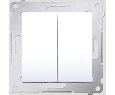 Kontakt Simon MOMENTINIS DVIGUBAS MYGTUKAS DP2.01/11-SIMON54 250 V 10 A