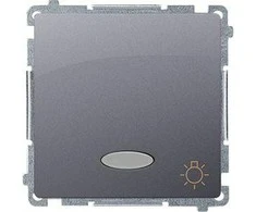 Kontakt-Simon Šviesos mygtukas Simon Basic single su apšvietimu 10AX 250V (BNS1L.01 / 21)
