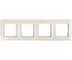 Kontakt Simon DR4/41 Simon 54 Premium Quad rėmas kreminis DR4/41