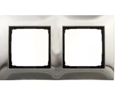 Kontakt-Simon SIMON54 metalo inox dvigubas rėmelis - DR2 / 61