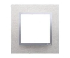 Kontakt-Simon SIMON54 viengubas rėmelis - NATURA metal inox classic - DRN1 / 77