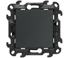 „Kontakt-Simon Simon 24“ kryžminė jungtis be piktogramos su LED foniniu apšvietimu, matinio grafito NW7L.01/X/38