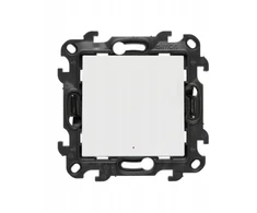 Kontakt Simon „Contact-Simon Simon“ 24 laiptų jungiklis be piktogramos su LED foniniu apšvietimu balta NW6L.01/X/11