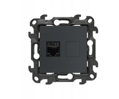 Kontakt Simon Susisiekite su Simonu Simonu 24 Lizdas kompiuterio viengubas RJ45 5e kategorijos grafito matinis N51.01/38