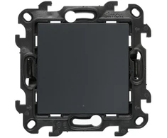 „Kontakt-Simon Simon 24“ vieno mygtuko jungtis su LED apšvietimu, matinio grafito, NP1L.01/38