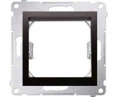 Kontakt-Simon Simon 54 Adapteris (adapteris) standartinei įrangai 45 × 45 mm, matinė juoda, telekomunikacijų lizdams. Simon Connect DA45.01/49