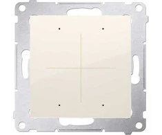 Kontakt-Simon Simon 54 GO Mygtuko valdiklis 30 veiksmų valdymui valdyti. išmaniuoju telefonu valdomas WiFi 230V (modulis) kremas DEK1W.01/41