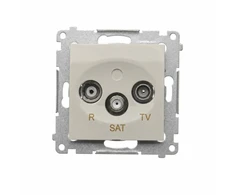 Kontakt-Simon Simon 54 antenos lizdas R-TV-SAT galinis/baigiamasis (modulis) kašmyro spalvos (DASK.01/42)